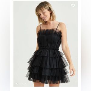 Black Tulle Party Dress